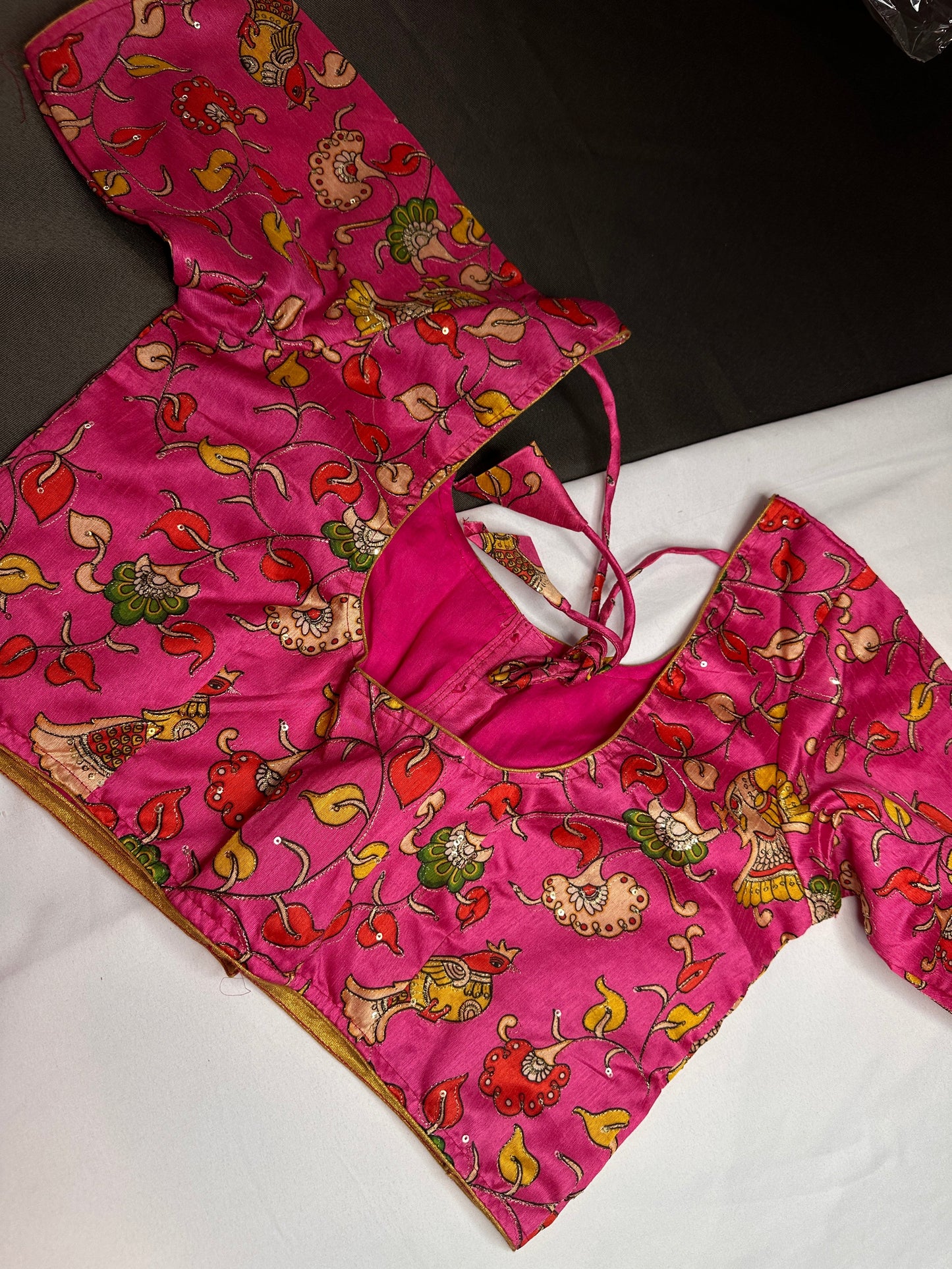 Pink Kalamkari Blouse