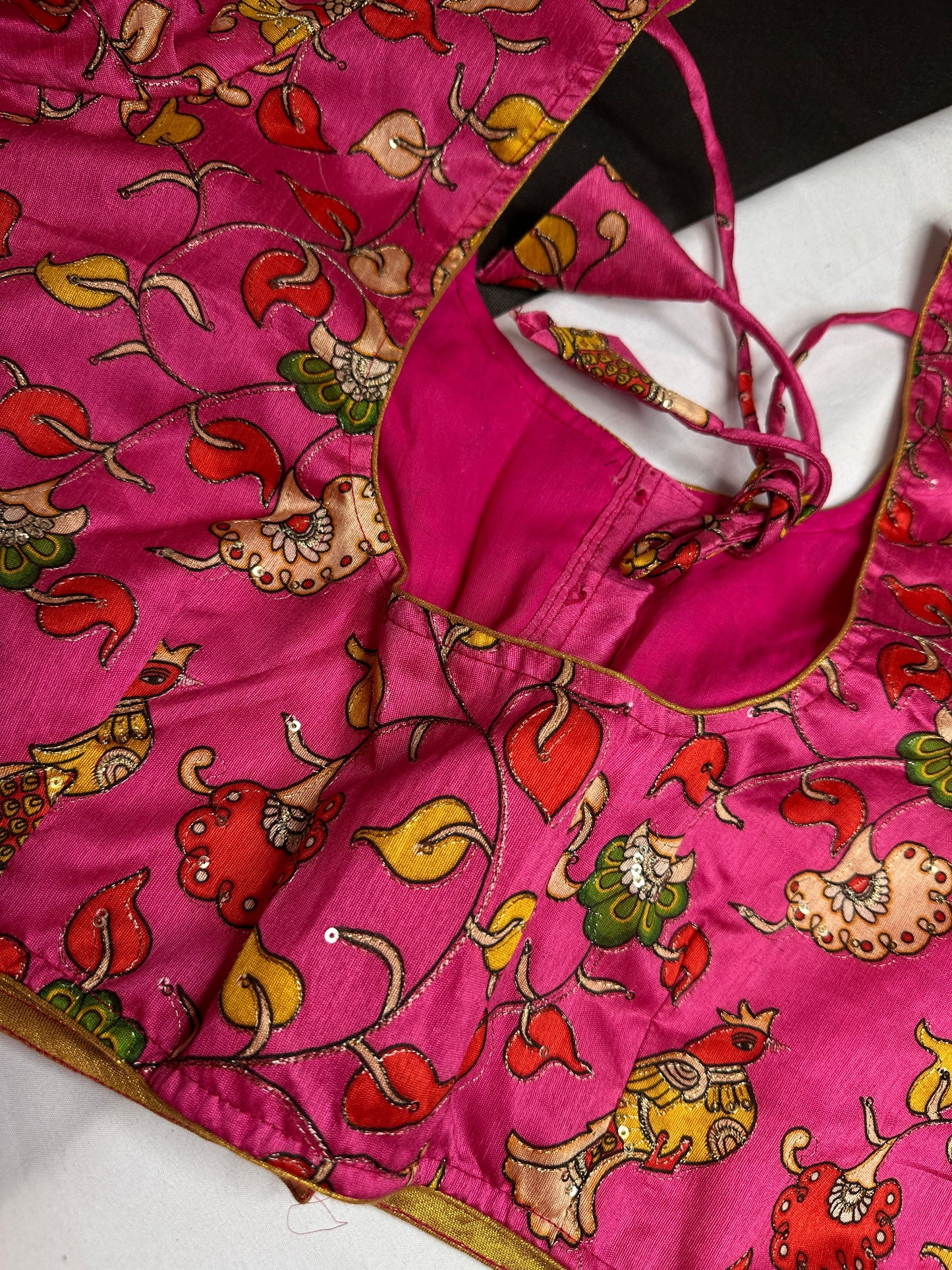 Pink Kalamkari Blouse