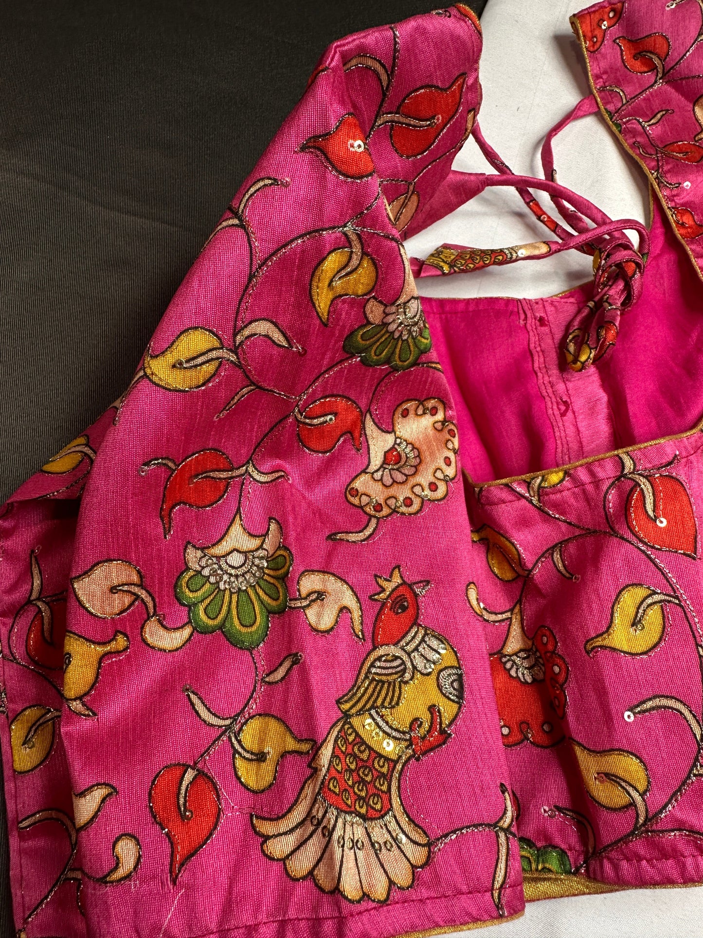 Pink Kalamkari Blouse