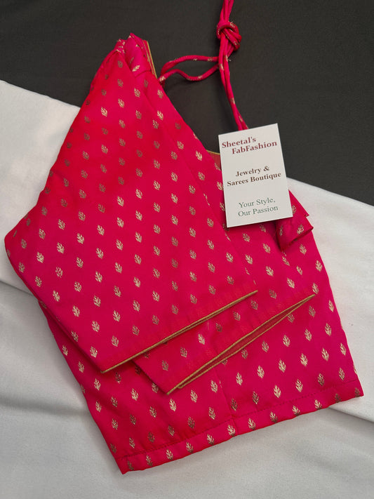 Pink Banarsi Blouse