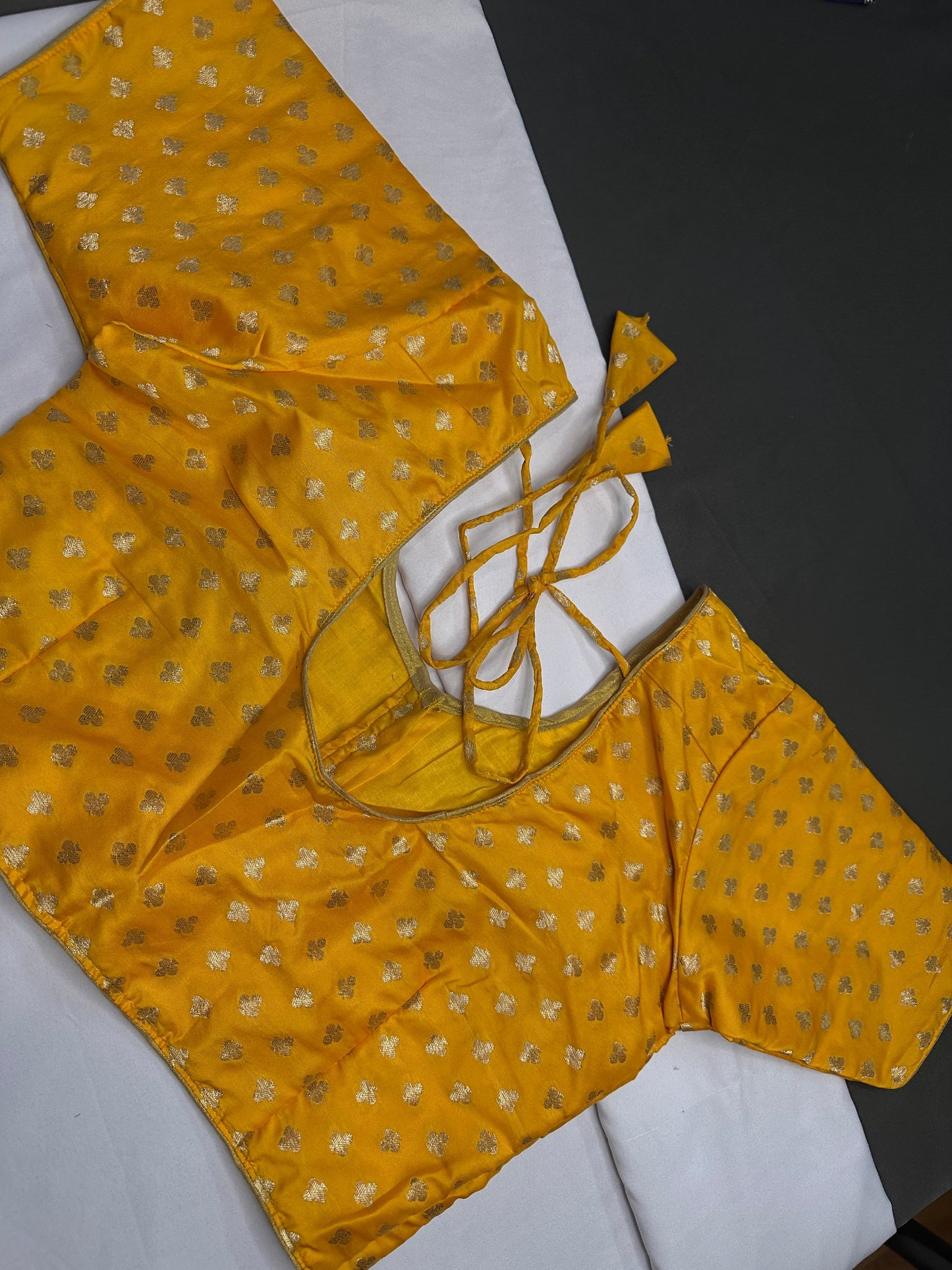 Yellow Banarsi Blouse