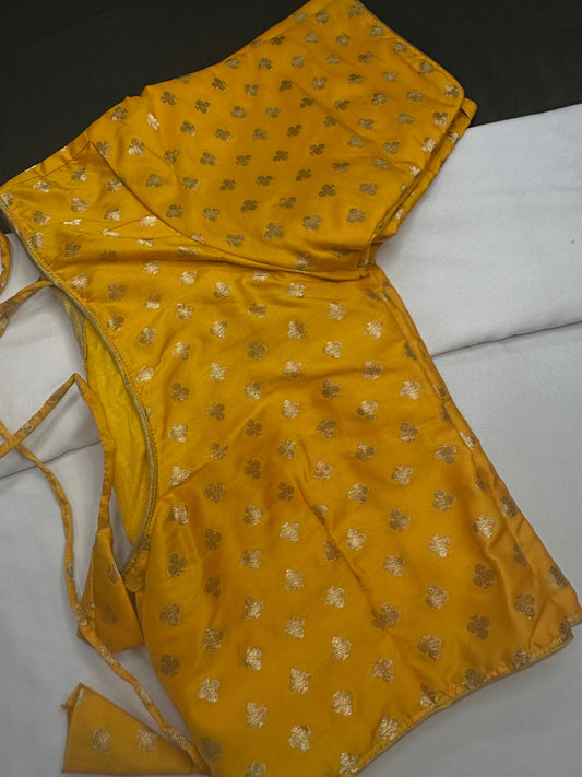 Yellow Banarsi Blouse