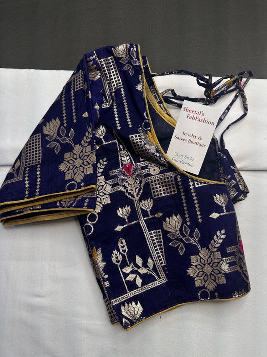 Blue Banarsi Blouse