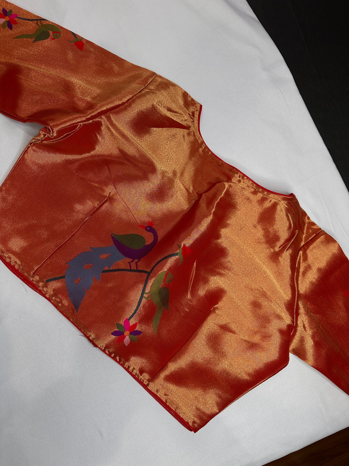 Orange Pure Painthani Blouse
