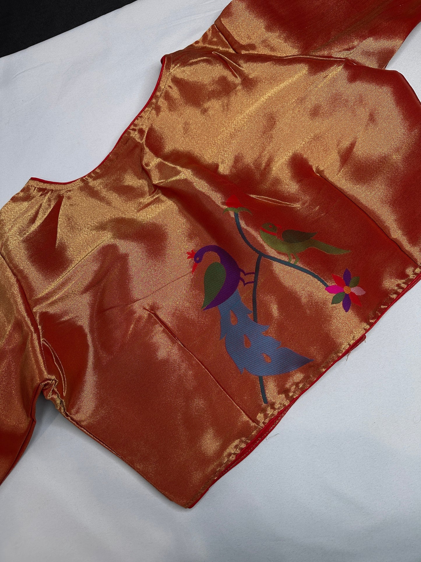 Orange Pure Painthani Blouse