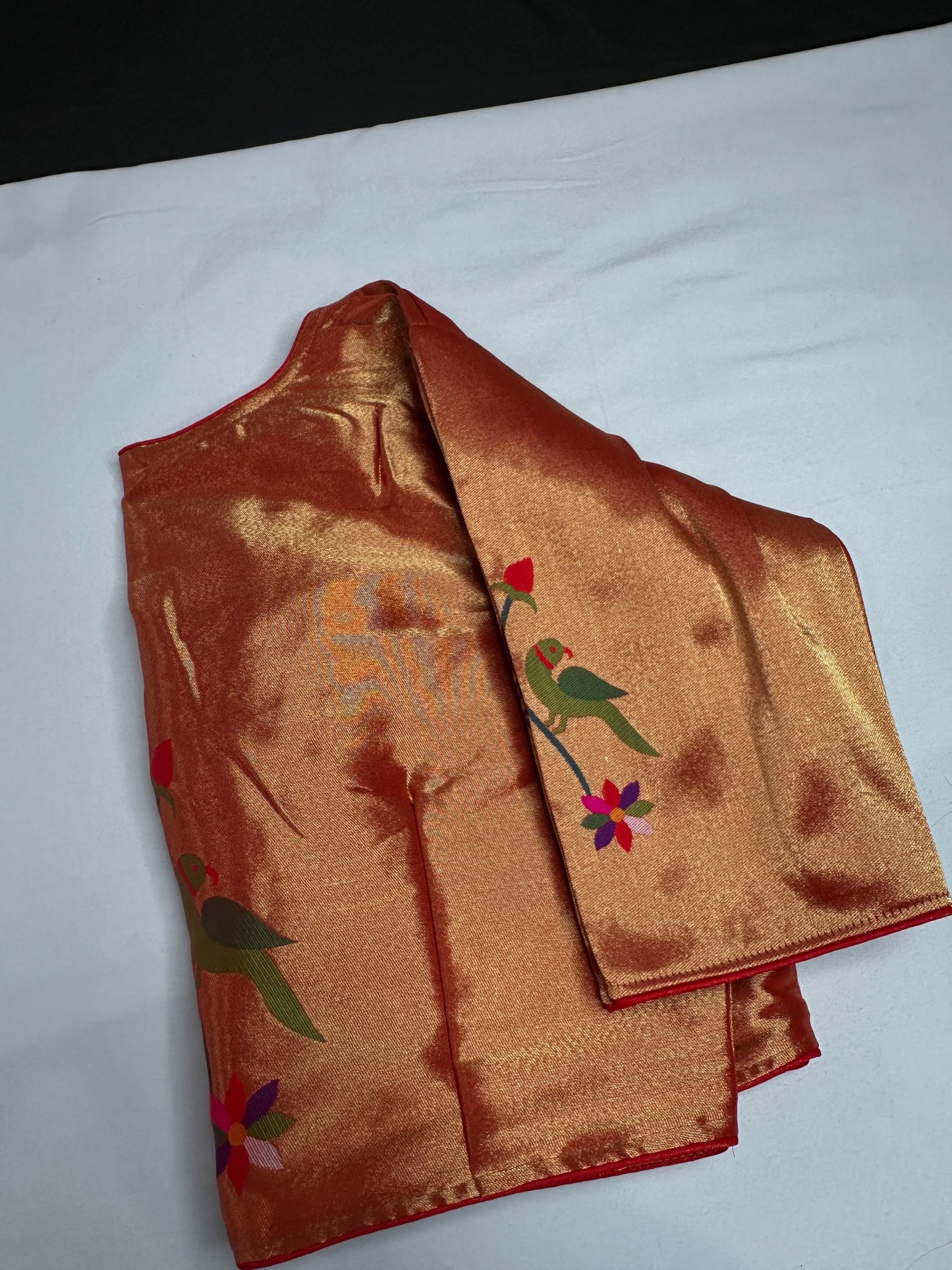 Orange Pure Painthani Blouse