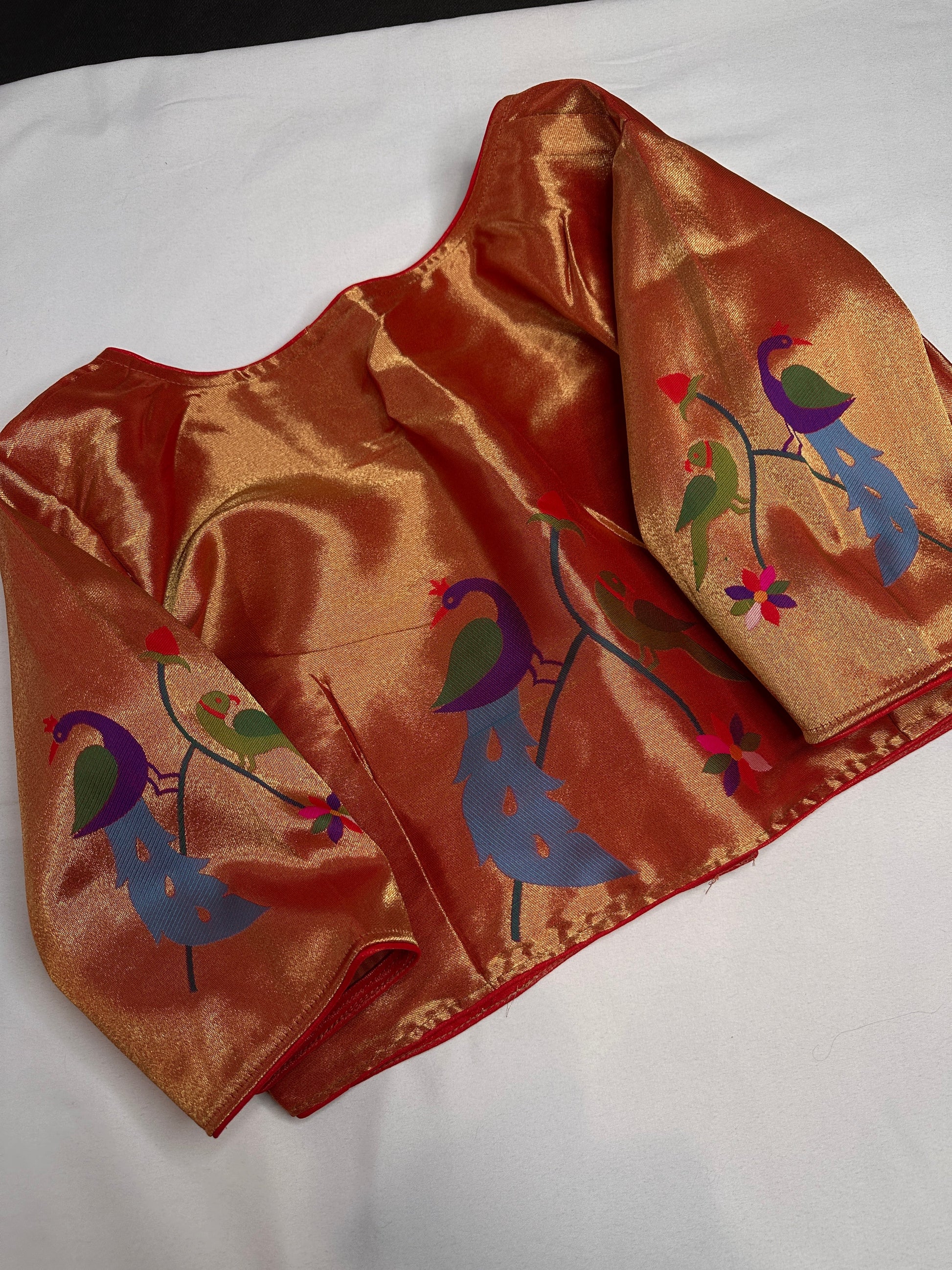 Orange Pure Painthani Blouse