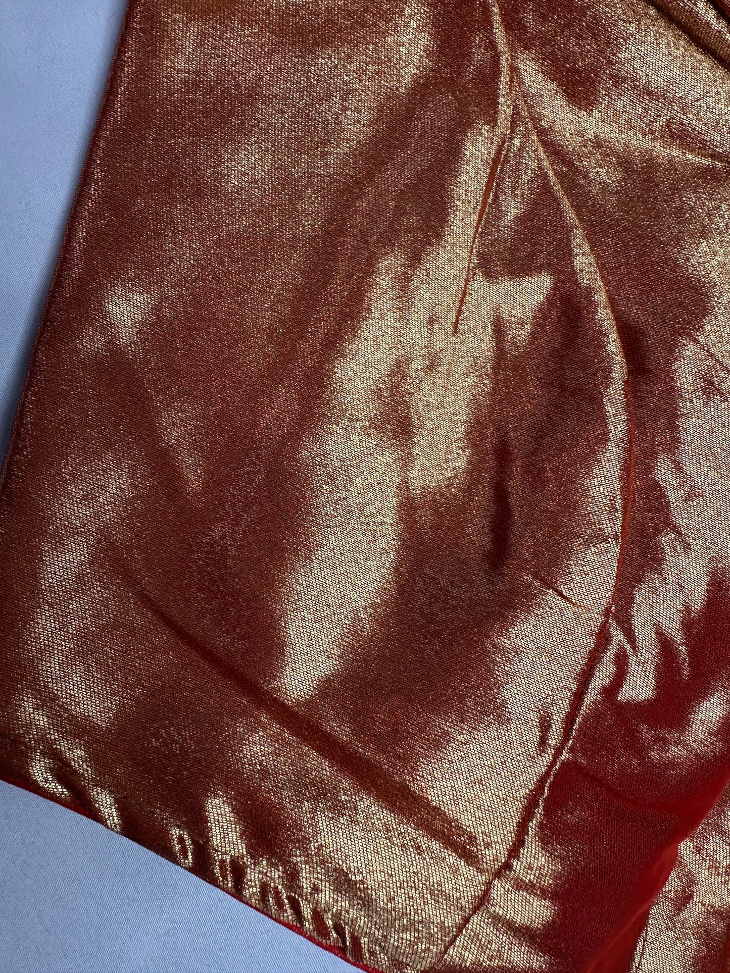 Gold Orange Pure Painthani Blouse