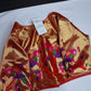 Gold Orange Pure Painthani Blouse