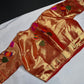 Gold Orange Pure Painthani Blouse