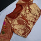 Gold Orange Pure Painthani Blouse