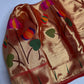 Gold Orange Pure Painthani Blouse