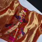 Gold Orange Pure Painthani Blouse