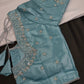 Blue Kardana Silk Maggam Aari Blouse