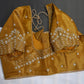Gold Kardana Silk Maggam Aari Blouse