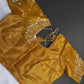 Gold Kardana Silk Maggam Aari Blouse