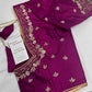Magenta Kardana Silk Maggam Aari Blouse