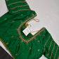 Green Silk Maggam Aari Blouse