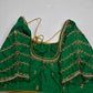 Green Silk Maggam Aari Blouse