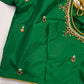 Green Silk Maggam Aari Blouse
