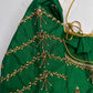 Green Silk Maggam Aari Blouse