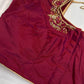 Maroon Red Silk Maggam Aari Blouse