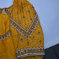 Yellow Silk Maggam Aari Blouse