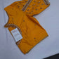 Yellow Silk Maggam Aari Blouse
