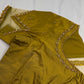 Green Net Silk Maggam Aari Blouse