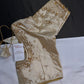 Cream Beigh Silk Maggam Aari Blouse