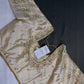 Cream Beigh Silk Maggam Aari Blouse