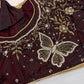 Brown Butterfly Silk Maggam Aari Blouse