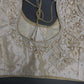 Beige Butterfly Silk Maggam Aari Blouse