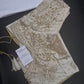 Beige Butterfly Silk Maggam Aari Blouse