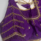 Purple Silk Maggam Aari Blouse