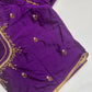 Purple Silk Maggam Aari Blouse