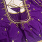 Purple Silk Maggam Aari Blouse