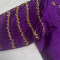 Purple Silk Maggam Aari Blouse