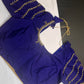 Blue Silk Maggam Aari Blouse