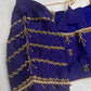 Blue Silk Maggam Aari Blouse