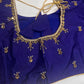 Blue Silk Maggam Aari Blouse