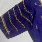Blue Silk Maggam Aari Blouse