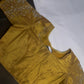 Gold High Neck Silk Maggam Aari Blouse