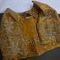 Gold High Neck Silk Maggam Aari Blouse