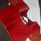 Red Maggam Aari Blouse