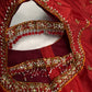 Red Maggam Aari Blouse