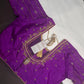 Purple Maggam Aari Blouse