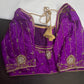 Purple Maggam Aari Blouse