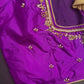 Purple Maggam Aari Blouse