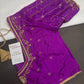 Purple Maggam Aari Blouse